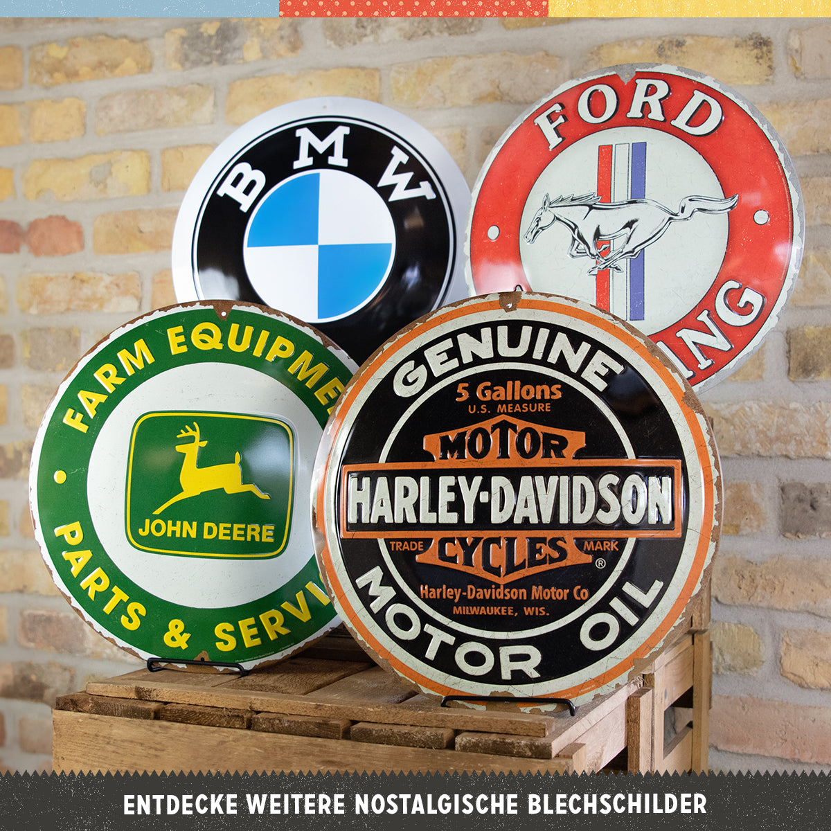 nostalgic-art-my-garage-my-tools-rules-targa-rotonda-in-metallo-35-cm-2 image 4