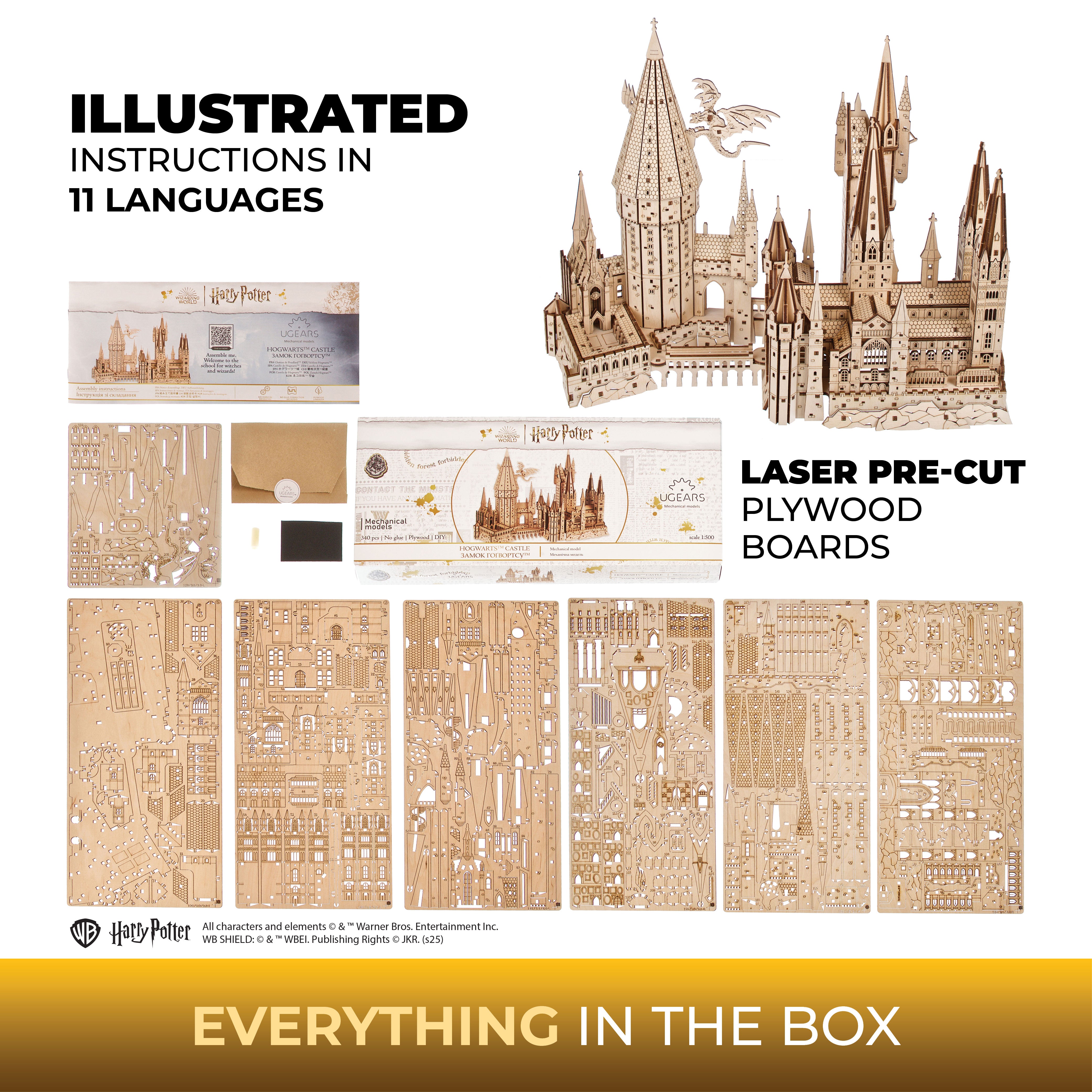 ugears-hogwarts-castle-modello-statico-in-legno-del-castello-di-harry-potter-con image 6